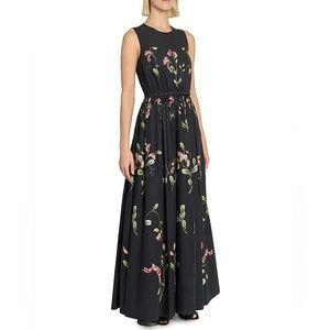 GIAMBATTISTA VALLI
Floral Cotton Sleeveless A-Line Gown 4 Small 40 NWT